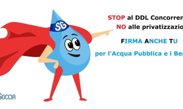 DDL Concorrenza: diciamo no alla privatizzazione dei beni comuni!