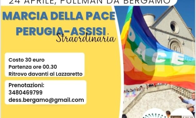Il Dess Bg organizza la partecipazione alla marcia Perugia-Assisi