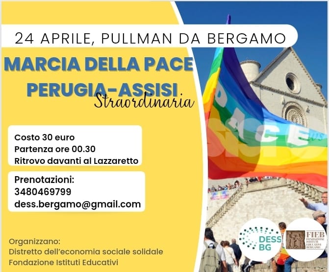 Il Dess Bg organizza la partecipazione alla marcia Perugia-Assisi