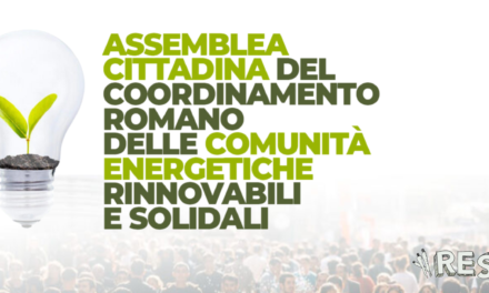 Prevista per sabato 17 dicembre l’assemblea cittadina del Cers della Ress Roma 