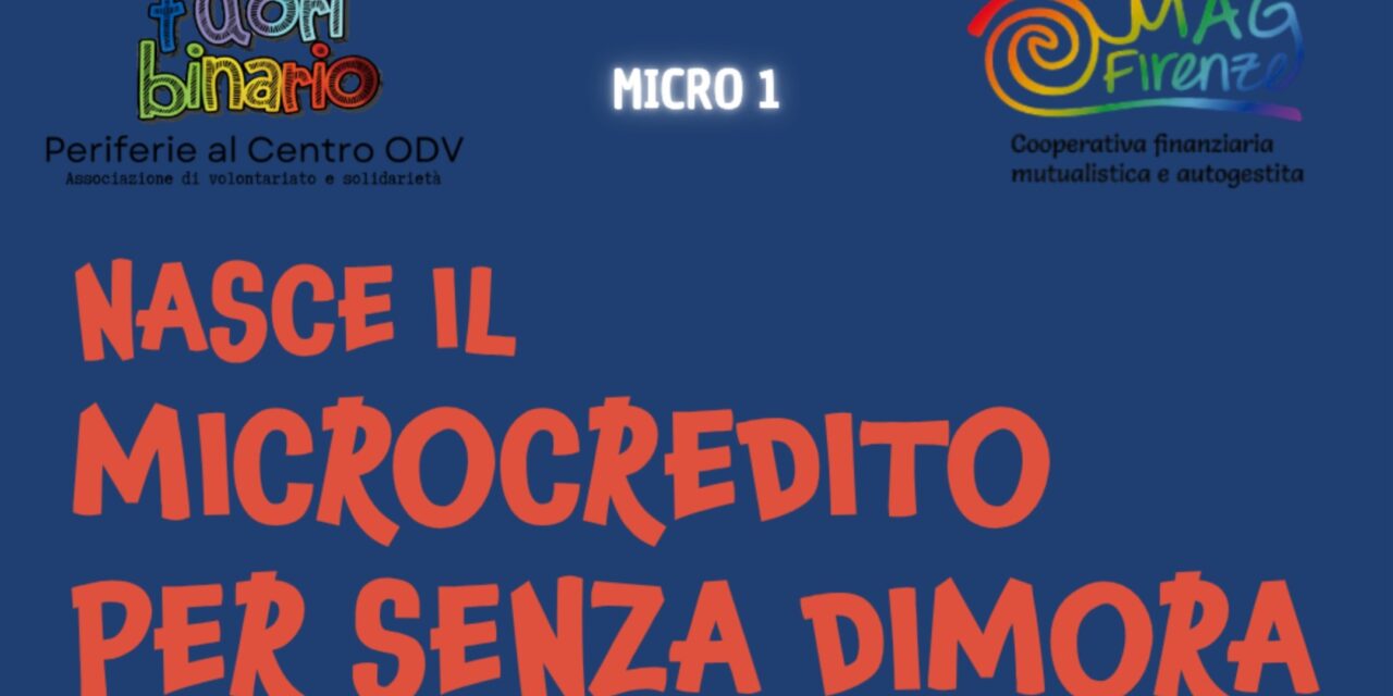 A Firenze è nato il microcredito per i senza dimora