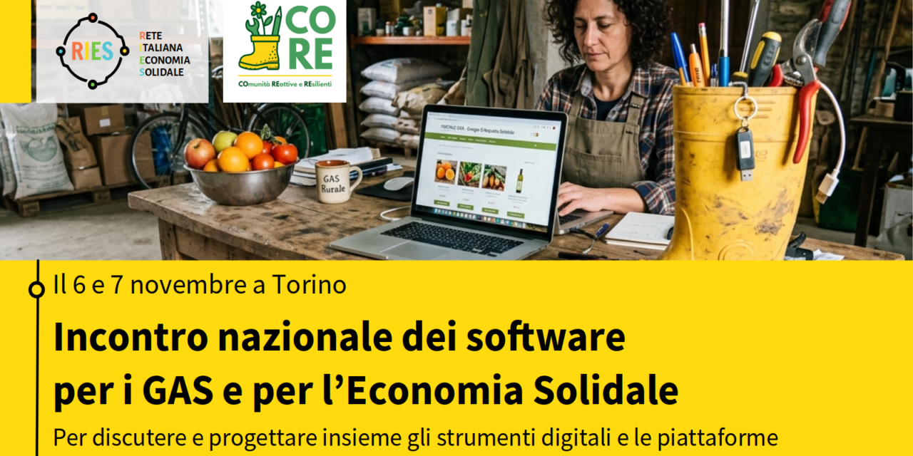 6-7 novembre 26: Incontro nazionale dei software per i GAS e per l’Economia Solidale